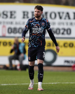 Blackpool 'dan James Husband, Sky Bet League 1 maçı sırasında St. James' Park, Exeter, İngiltere 'de Exeter City' e karşı Blackpool maçında, 25 Ocak 2025