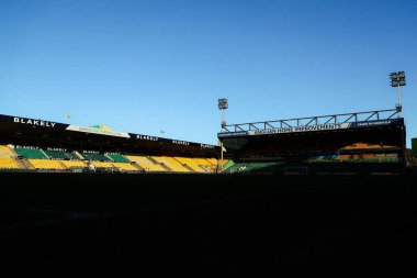 Carrow Yolu 'nun, Sky Bet Şampiyonası öncesinde Norwich City ile Swansea City' nin Carrow Road, Norwich, Birleşik Krallık 'ta 25 Ocak 2025 tarihli karşılaşmasının genel görüntüsü.