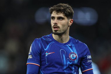 Chelsea 'den Pedro Neto Premier League maçında Manchester City ile Chelsea arasında Etihad Stadyumu, Manchester, Birleşik Krallık, 25 Ocak 2025