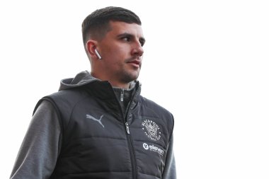 Blackpool 'dan Albie Morgan, 25 Ocak 2025' te St James 'Park, Exeter, Birleşik Krallık' ta oynanan Sky Bet 1 maçı öncesinde geldi.