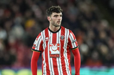 Sheffield United takımından Thomas Cannon 24 Ocak 2025 'te Sheffield United ile Hull City' nin Bramall Lane, Sheffield, İngiltere 'de oynanan maçında