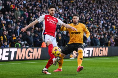 Wolverhampton Wanderers - Molineux, Wolverhampton, Birleşik Krallık 'ta Wolverhampton Arsenal maçında Wolverhampton Wanderers maçında Wolverhampton' dan Matt Doherty 'yi oyaladı.