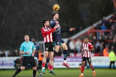 Blackpool 'dan Jake Beesley, Sky Bet Ligi 1 karşılaşmasında Exeter City, St. James' Park, Exeter, İngiltere 'de Blackpool' a karşı, 25 Ocak 2025