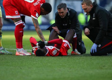 Middlesbrough 'dan Emmanuel Latte Lath 25 Ocak 2025' te İngiltere 'nin Deepdale kentinde oynanan Sky Bet Şampiyonası maçında sakatlandı.