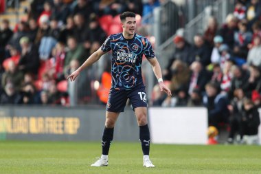 Elkan Baggott of Blackpool during the Sky Bet League 1 match Exeter City vs Blackpool at St James' Park, Exeter, United Kingdom, 25th January 2025 clipart