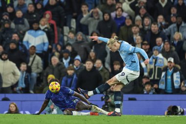 Manchester City 'den Erling Haaland Premier League maçında Manchester City ile Chelsea maçında 25 Ocak 2025' te Etihad Stadyumu 'nda 2-1 berabere kaldı.