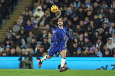 Chelsea 'li Marc Cucurella Premier League maçında Manchester City ile Chelsea maçında Etihad Stadyumu, Manchester, İngiltere, 25 Ocak 2025