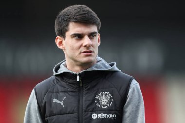 Blackpool 'dan Rob Apter, 25 Ocak 2025' te St James 'Park, Exeter, İngiltere' de oynanan Sky Bet 1 karşılaşması öncesinde geldi.