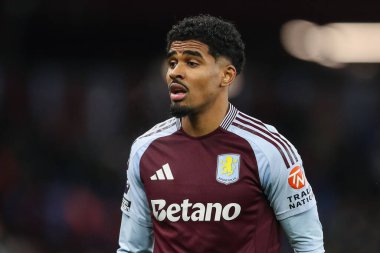 Aston Villa 'dan Ian Maatsen Premier Lig karşılaşmasında Aston Villa, West Ham United' a karşı Villa Park, Birmingham, Birleşik Krallık, 26 Ocak 2025