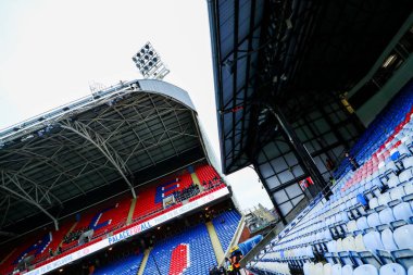 Selhurst Park 'ın Premier League maçından önceki genel görünümü Crystal Palace, Brentford' a karşı Selhurst Park, Londra, İngiltere, 26 Ocak 2025