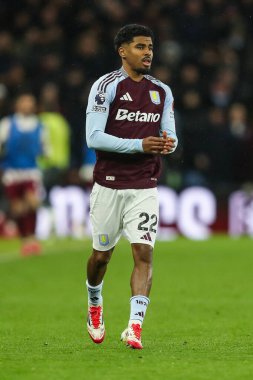 Aston Villa 'dan Ian Maatsen Premier Lig karşılaşmasında Aston Villa, West Ham United' a karşı Villa Park, Birmingham, Birleşik Krallık, 26 Ocak 2025