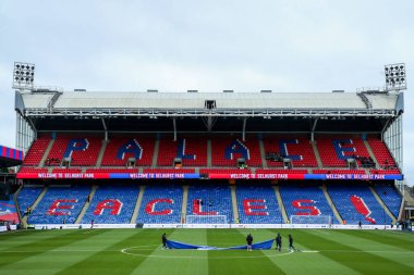 Selhurst Park 'ın Premier League maçından önceki genel görünümü Crystal Palace, Brentford' a karşı Selhurst Park, Londra, İngiltere, 26 Ocak 2025