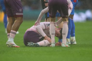 Brentford 'dan Christian Nrgaard, 26 Ocak 2025' te İngiltere 'nin Selhurst Park kentinde oynanan Premier League maçı sırasında elendi.