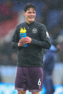 Brentford 'dan Christian Nrgaard Premier League maçı sırasında Crystal Palace, Brentford' a karşı Selhurst Park, Londra, İngiltere, 26 Ocak 2025