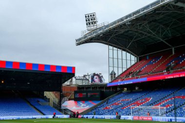 Selhurst Park 'ın Premier League maçından önceki genel görünümü Crystal Palace, Brentford' a karşı Selhurst Park, Londra, İngiltere, 26 Ocak 2025