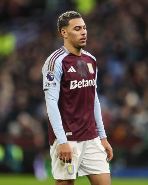 Aston Villa 'dan Morgan Rogers Premier Lig karşılaşmasında Aston Villa, West Ham United' a karşı Villa Park, Birmingham, Birleşik Krallık, 26 Ocak 2025