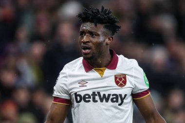 West Ham United takımından Muhammed Kudus, Premier Lig karşılaşmasında Aston Villa, West Ham United 'a karşı Villa Park, Birmingham, Birleşik Krallık, 26 Ocak 2025
