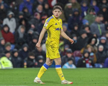 Leeds United takımından Daniel James 27 Ocak 2025 'te Burnley - Leeds United maçında Turf Moor, Burnley, İngiltere' de karşılaştı.