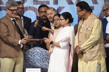 Chief Minister of West Bengal state Mamata Banerjee  Inauguration the 48th International Kolkata book Fair  in Kolkata on January 28,2025  clipart