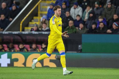 Leeds United 'dan Joe Rodon, 27 Ocak 2024' te Burnley - Leeds United maçında takımına talimat verdi.