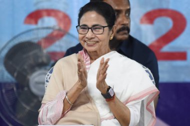 Mamata Banerjee Chief Minister of West Bengal Inauguration the 48th International Kolkata book Fair  in Kolkata on January 28,2025  clipart