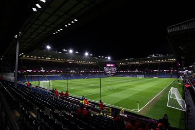 27 Ocak 2025 'te Burnley, Burnley, İngiltere' deki Turf Moor, Burnley 'de oynanan Gökyüzü İddia Şampiyonası öncesinde Çim Mağribi maçı genel görünümü