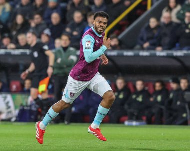 Lyle Foster of Burnley during the Sky Bet Championship match Burnley vs Leeds United at Turf Moor, Burnley, United Kingdom, 27th January 2025 clipart