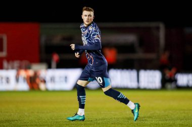 Blackpool 'dan Sonny Carey, 28 Ocak 2025' te Gelder Group Sincil Bank Stadyumu 'nda oynanan 1.