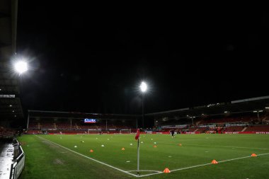 Wrexham 'ın evi olan SToK Cae Ras' ın Wrexham Ligi 1 maçı öncesinde SToK Cae Ras, Wrexham Stevenage, İngiltere, 28 Ocak 2025