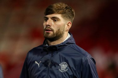 Blackpool 'dan Tom Bloxhan, 28 Ocak 2025' te Gelder Group Sincil Bank Stadyumu 'nda oynanan 1.