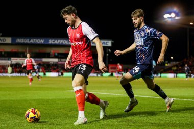 Lincoln City 'den Sean Roughan, 28 Ocak 2025' te Gelder Group Sincil Bank Stadyumu 'nda oynanan 1.