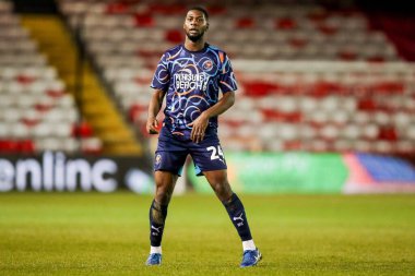 Blackpool 'dan Odeluga Offiah, 28 Ocak 2025' te İngiltere 'deki Gelder Group Sincil Bank Stadyumu' nda oynanan 1.