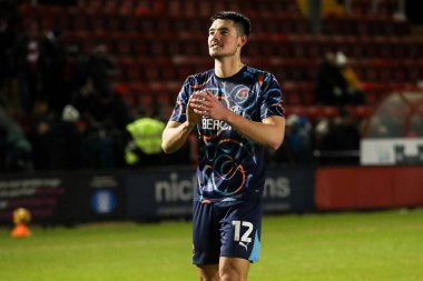 Blackpool 'dan Elkan Baggott, 28 Ocak 2025' te Gelder Group Sincil Bank Stadyumu 'nda oynanan 1.