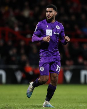 Stevenage takımından Jamie Reid, Wrexham 'a karşı Stevenage maçında SToK Cae Ras, Wrexham, Birleşik Krallık, 28 Ocak 2025