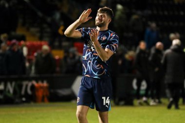 Blackpool 'dan Tom Bloxhan, 28 Ocak 2025' te Gelder Group Sincil Bank Stadyumu 'nda oynanan 1.