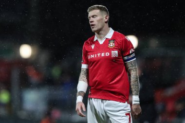 Wrexham 'dan James McClean, 28 Ocak 2025' te İngiltere 'de oynanan SToK Cae Ras, Wrexham vs Stevenage maçında tepki gösterdi.