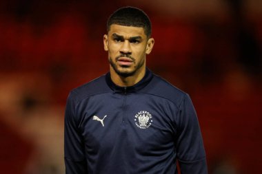Blackpool 'dan Ashley Fletcher, 28 Ocak 2025' te İngiltere 'nin Gelder Group Sincil Bank Stadyumu' nda oynanan 1.