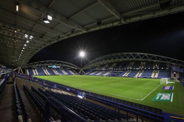 28 Ocak 2025 'te John Smith Stadyumu' nda Huddersfield Town ile Birmingham City arasındaki Sky Bet 1 karşılaşması öncesinde John Smith Stadyumu 'nun genel görünümü