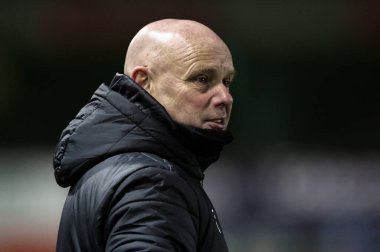 Blackpool yardımcı antrenörü Steve Agnew 28 Ocak 2025 'te İngiltere' deki Gelder Group Sincil Bank Stadyumu 'nda oynanan 1.