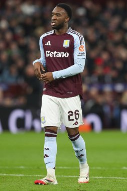 Aston Villa 'dan Lamare Bogarde UEFA Şampiyonlar Ligi Maçı sırasında 8 Aston Villa Celtic' e karşı Villa Park, Birmingham, Birleşik Krallık, 29 Ocak 2025