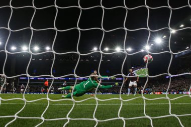 Aston Villa 'dan Ollie Watkins, UEFA Şampiyonlar Ligi Maçı' nda 8 Aston Villa Celtic 'e karşı 29 Ocak 2025' te Birmingham, Villa Park 'ta 3-2 berabere kaldı.