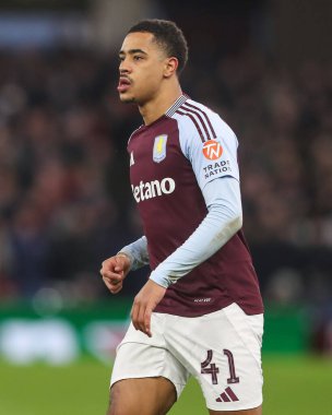 Aston Villa 'dan Jacob Ramsey, UEFA Şampiyonlar Ligi Maçı sırasında Villa Park, Birmingham, Birleşik Krallık' ta 8 Aston Villa 'ya karşı Celtic maçında, 29 Ocak 2025
