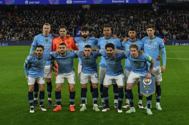 Manchester City takım fotoğrafı UEFA Şampiyonlar Ligi Maçı sırasında 8 Manchester City vs Club Brugge Etihad Stadyumu, Manchester, Birleşik Krallık, 29 Ocak 2025