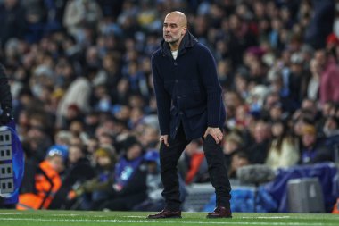 Manchester City 'nin 28 Ocak 2025 tarihinde Etihad Stadyumu' nda oynanan 8 Manchester City vs Club Brugge maçında Manchester City 'nin teknik direktörü.