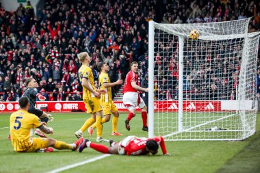 Nottingham Ormanı 'ndan Chris Wood Premier League maçında Nottingham Forest, Brighton ve Hove Albion' a karşı 1 Şubat 2025 'te City Ground, Nottingham, İngiltere' de 4-0 berabere kaldı.