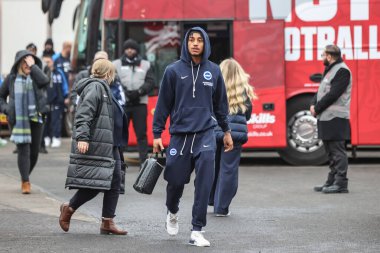 Brighton & Hove Albion takımından Joo Pedro, 1 Şubat 2025 'te İngiltere' nin Nottingham City Ground kentinde Nottingham Forest ve Hove Albion maçına geldi.