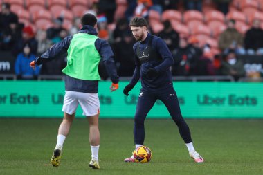 Blackpool 'dan James Husband, Sky Bet Ligi 1 karşılaşması öncesinde Bloomfield Road, Blackpool' da oynanan Blackpool - Charlton Athletic maçında, 1 Şubat 2025