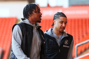 Blackpool 'dan Niall Ennis, 1 Şubat 2025' te Bloomfield Road, Blackpool 'da Blackpool - Charlton Athletic maçında Sky Bet 1' in önüne geçti.