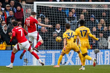 Nottingham Ormanı 'ndan Chris Wood Premier League maçında Nottingham Forest, Brighton ve Hove Albion' a karşı 1 Şubat 2025 'te City Ground, Nottingham, İngiltere' de 3-0 yenildi.