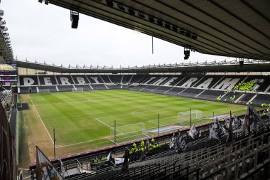 Pride Park Stadyumu 'nun Sky Bet Şampiyonası' ndan önceki genel görüntüsü Derby County, Sheffield United 'a karşı Pride Park Stadyumu, Derby, İngiltere, 1 Şubat 2025